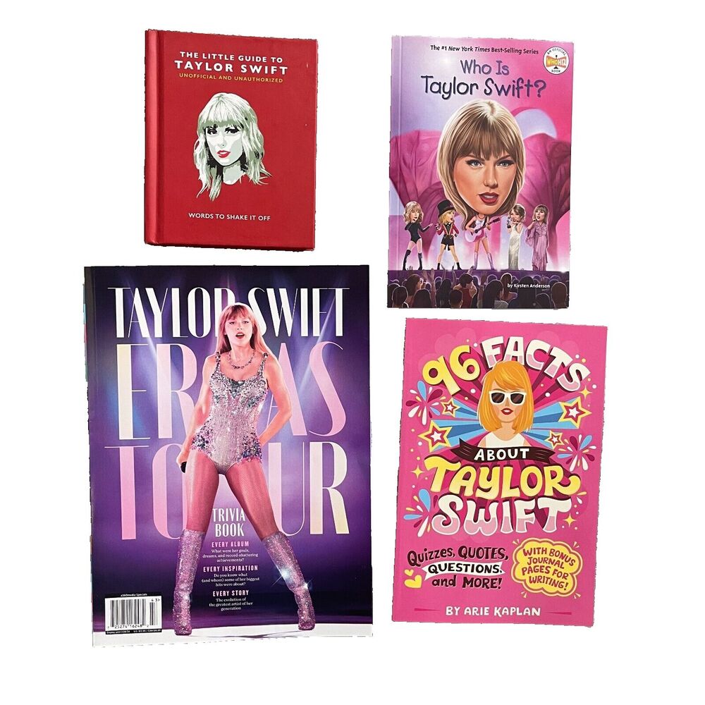 4 taylor Swift Books / Magazine The Little Guide, Who is, 96 Facts, Eras Tour